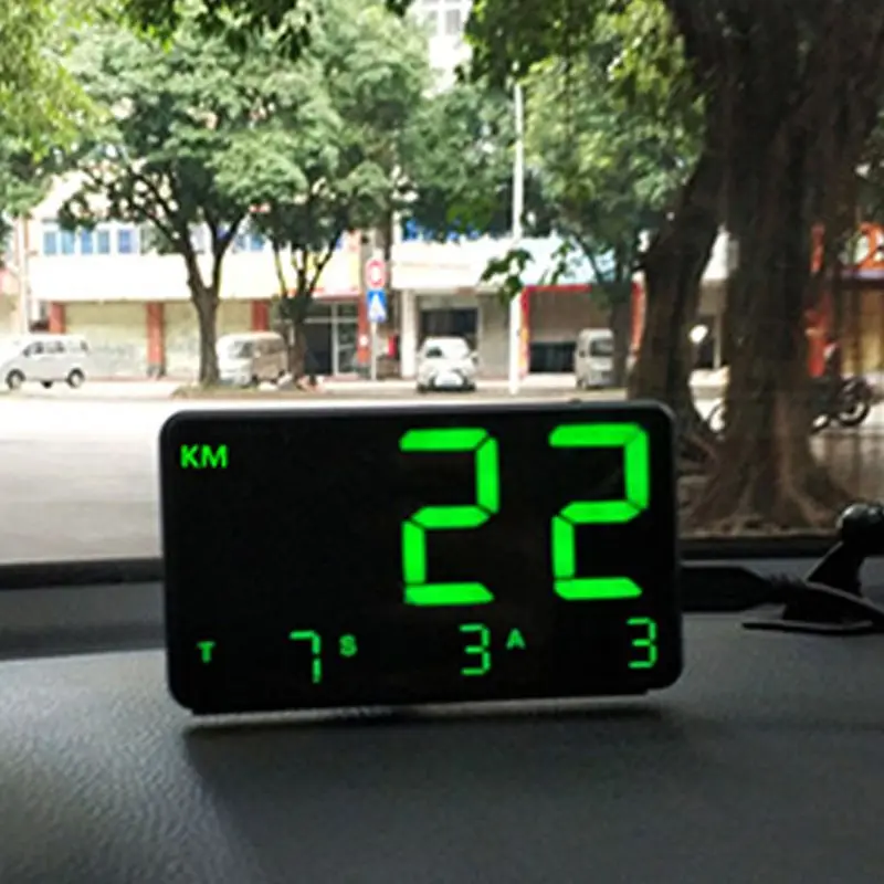 Мотоциклы Универсальный Цифровой Автомобиль HUD Дисплей gps скорость метр над скоростью Q1QE