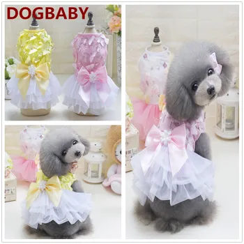 

Pet Dog Clothing Spring And Summer Wholesale Butterfly Flying Skirt Pet Clothes