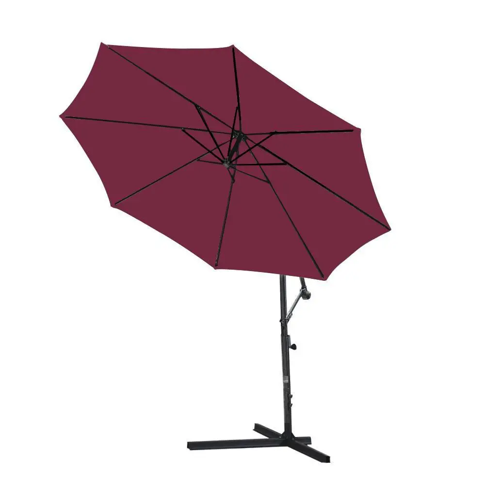 

Wine Red Color Sunscreen Umbrella for Home Garden Terrace Lawn Beach Bar Street