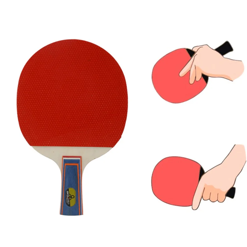 2 шт профессиональные ракетки для настольного тенниса из углеродного волокна с двойным лицом, ракетка для пинг-понга с 3 шариками