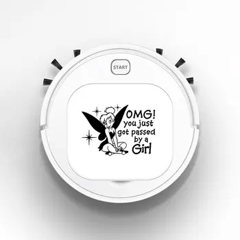 

Robot Vacuum Cleaner Intelligent Automatic Mopping Clean Robot for Floor Tink Tinkerbell Passed By A Girl