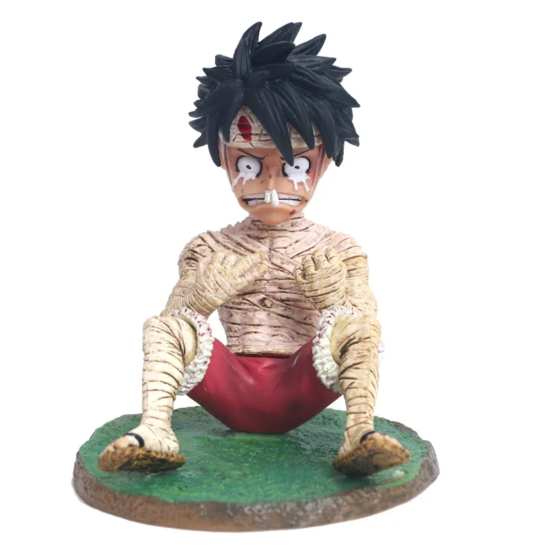 

-Try Fun One Piece Cry Angry Bandage SittingÂ Luffy Boxed Garage Kit