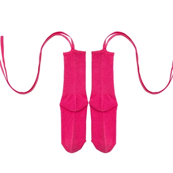 

Daily Japanese Style Tying Bandage Solid Crus Soft Shopping Comfortable Casual Women Stockings Breathable Elastic Full Foot