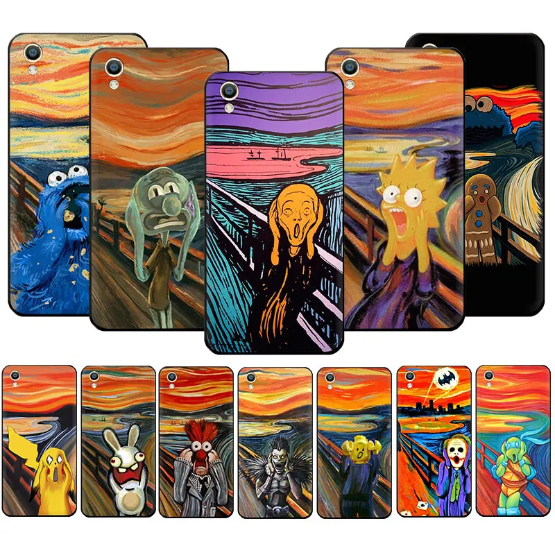 Мягкий чехол Edvard Munch The Cry для OPPO Reno Z 2 2Z 2F 3 10X Ace Realme A5 5i X XT X2 X50 Q K3 K5 Pro Lite | Мобильные