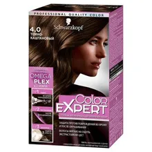 Крем-краска «Omega Plex» Color Expert, 4.0 Темно-каштановый