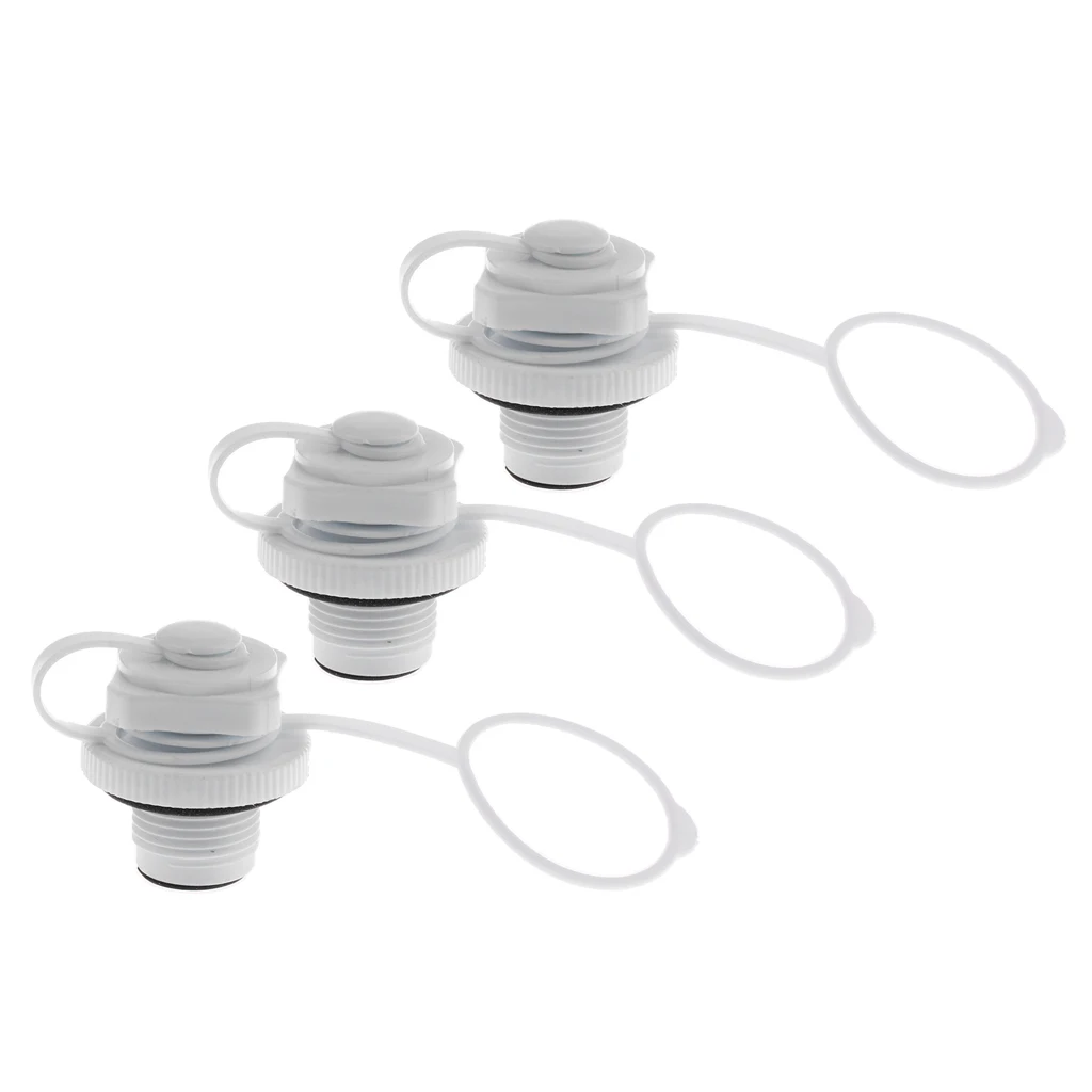3Pack Screw Inflation Boston Valve cap Air Bed Matress Boat Toy Hot Tub Spa Pool 3Pack Screw Inflation Boston Valve cap Air Bed Matress Boat Toy Hot Tub Spa Pool