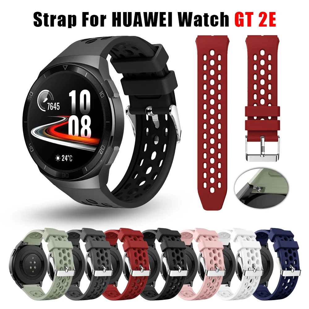 

Sport Soft Silicone Watch Strap For HUAWEI WATCH GT2E Smart Watch Band Replacement For Huawei gt 2e Wristband 22mm Bracelet belt