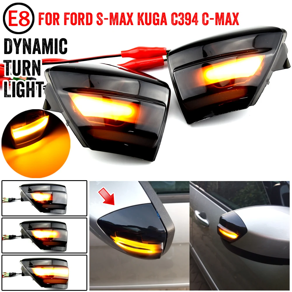 Для Ford S-Max 2007-2014 Kuga C394 08-2012 C-MAX автомобильные аксессуары светодиодный Динамический