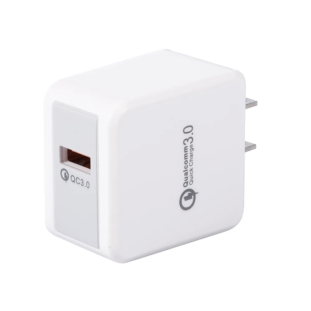 100pcs Qc 3.0 Fast Adaptive Wall Charger Us Eu Uk Plug Power Adapter