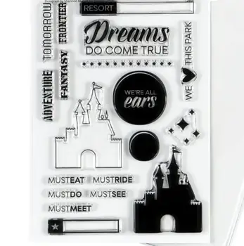 

english Clear Silicone Stamp / seal for DIY Scrapbooking / Album Decorative Clear Stamp Sheets A441
