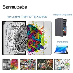 Sanmubaba для lenovo Tab 4 10 TB-X304 планшетный чехол тонкий из искусственной кожи с откидной подставкой TB-X304N TB-X304F TB-X304L защитная оболочка
