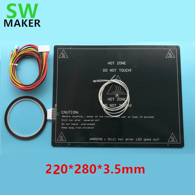 SWMAKER TEVO Tarantula heat bed Large build area 220*280*3.5mm Black