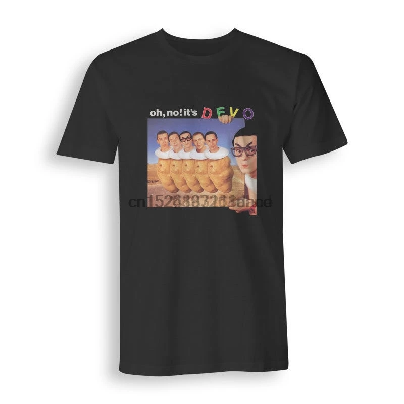

New Wave Devo Oh No! Its Devo Short Sleeve Regular Tees Black Mens T-Shirt