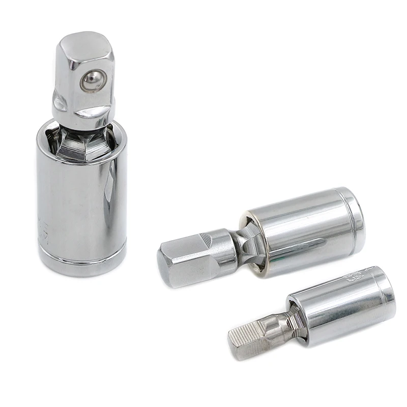 

1/4" 3/8" 1/2"Universal Joint Set Ratchet Angle Extension Bar Socket Adapter