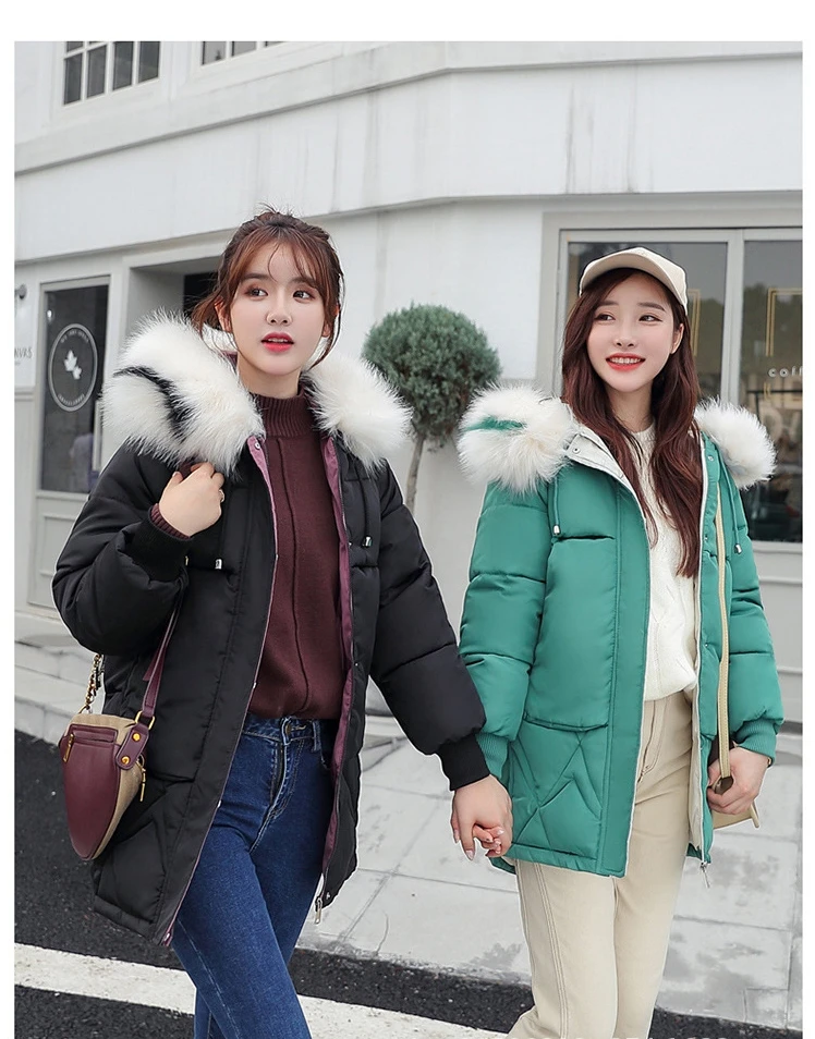 Bestie женский короткий перо хлопок платье зима корейский стиль свободный жакет утолщение удобный теплый чистый цвет пальто