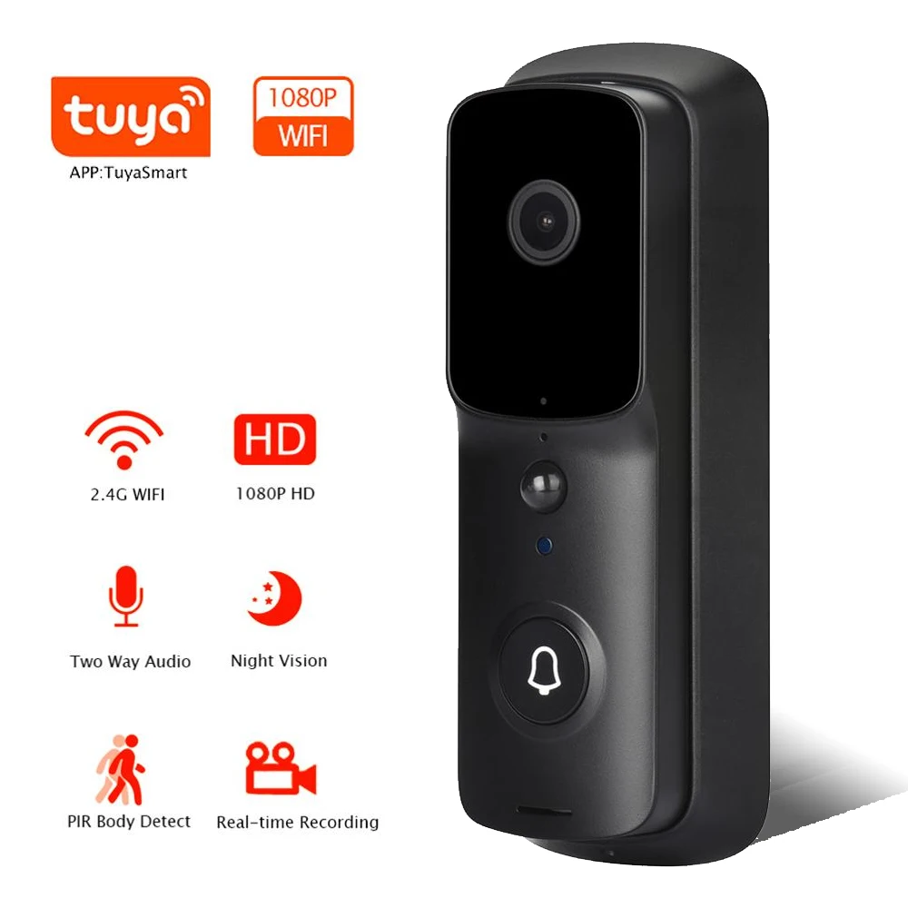 Умный видеодомофон с Wi-Fi и камерой ночного видения HD 1080P | Безопасность защита