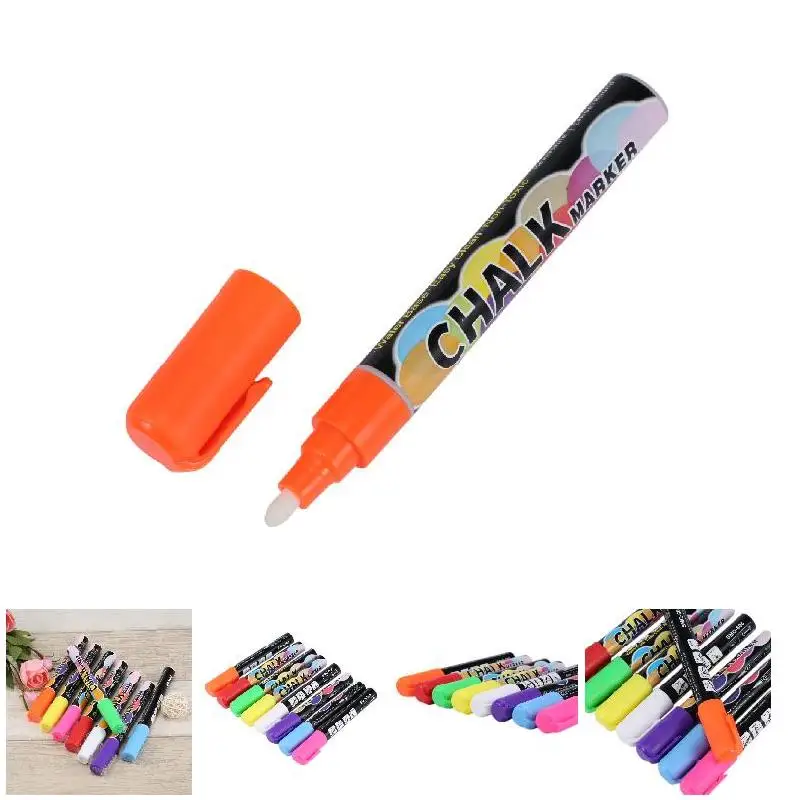 8 Pcs/set Highlighter Marker Pastel Drawing Pen Writing Pad Liquid Chalk Student School Office Supplies Cute Stationery | Канцтовары для