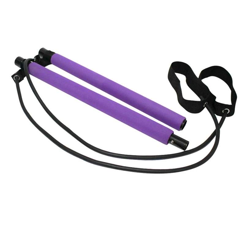 Pilates Stick Yoga Resistance Bands Gym Equipment Elastic | Красота и здоровье