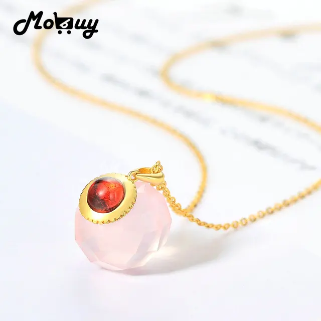 럭셔리한 여성을 위한 MoBuy의 장엄한 크리스탈 볼 펜던트 목걸이: 시선을 사로잡는 매력