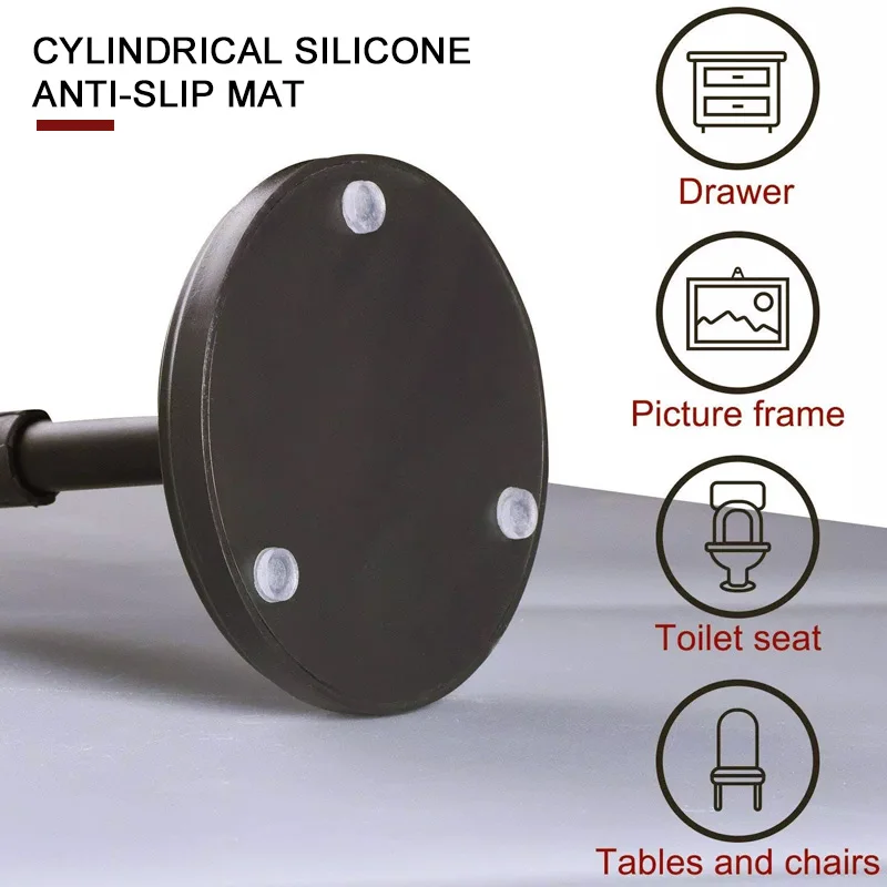 

Cylindrical EVA Silicone Rubber Bumper Damper Silicone Feet Pads Rubber Feet Pads Door Self Adhesive Stop Cushion