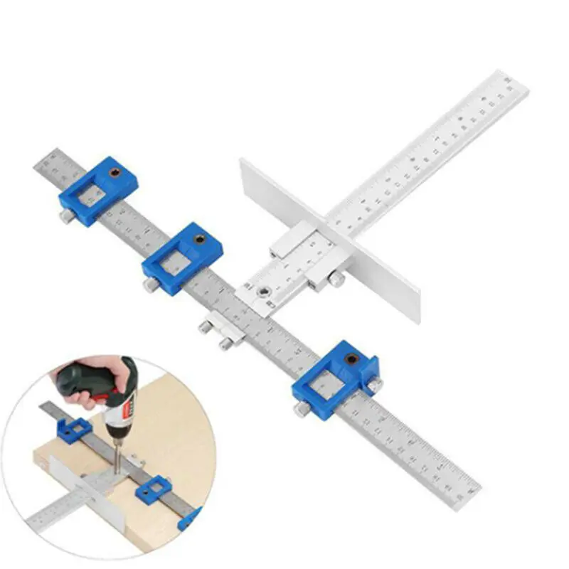 

Practical Drill Guide Sleeve Cabinet Hardware Jig Drawer Pull Jig Wood Drilling Dowelling Hole Saw Master