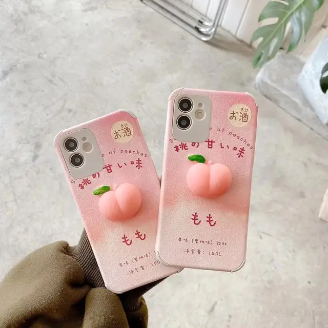 Kawaii Peach iPhone Case 5