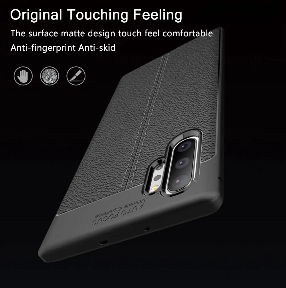 Для samsung Galaxy Note 10+ чехол кожаный чехол прочный ТПУ чехол для телефона samsung Note10 Plus чехол Полный защитный бампер
