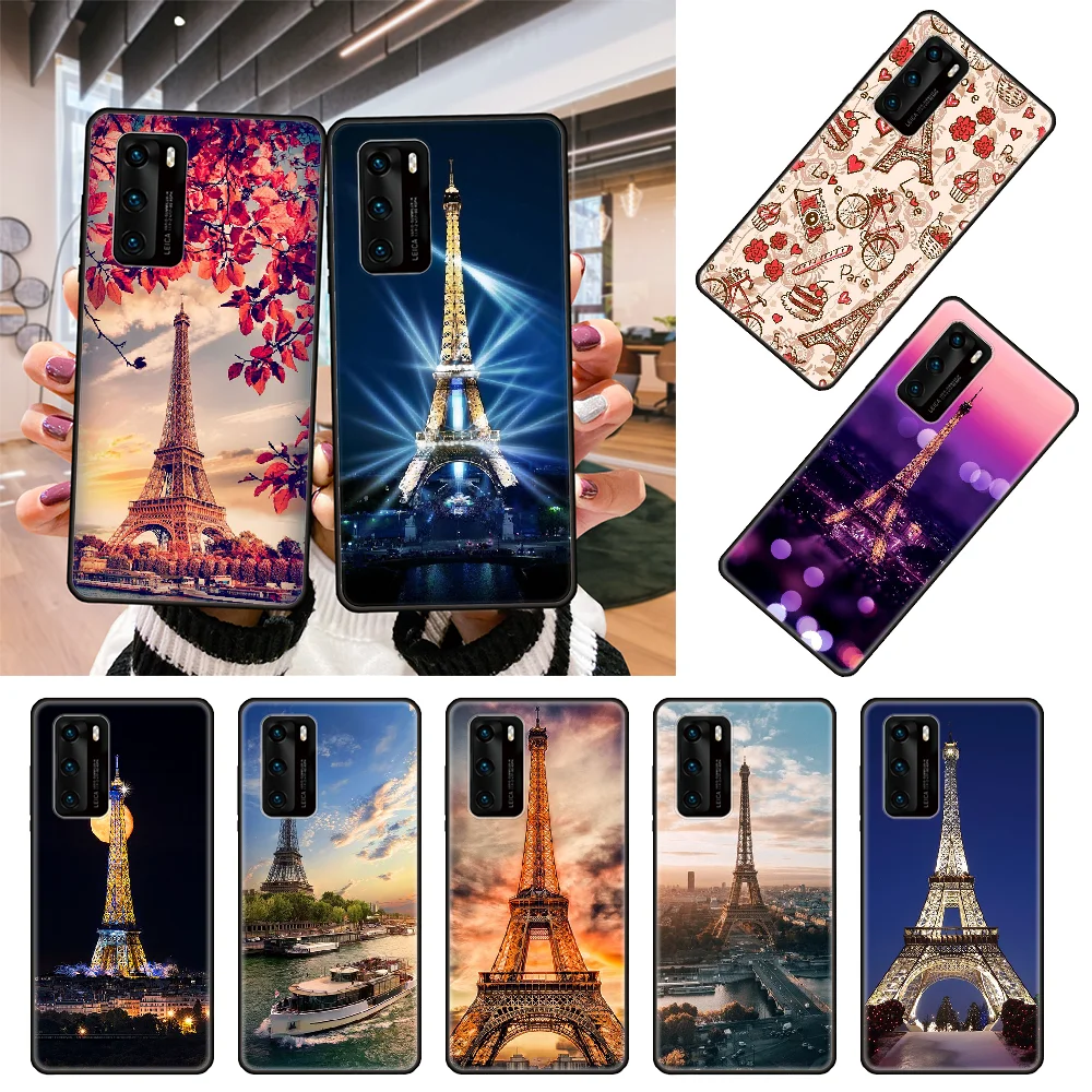 Чехол для телефона Huawei P20 P30 P40 P Smart Z 2019 P10 Mate 30 10 20 Lite Pro черный чехол бампер
