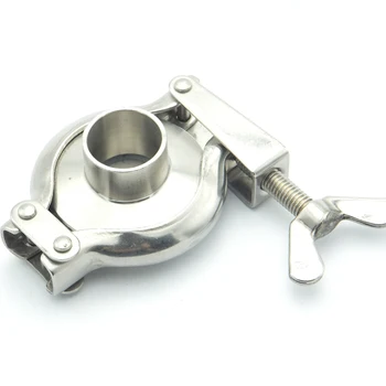 

304SS Sanitary Pipe Fitting Set 63mm Pipe OD Sanitary Weld Ferrule + 2.5" Tri Clamp + Silicon Gasket + End Cap For Home Brew