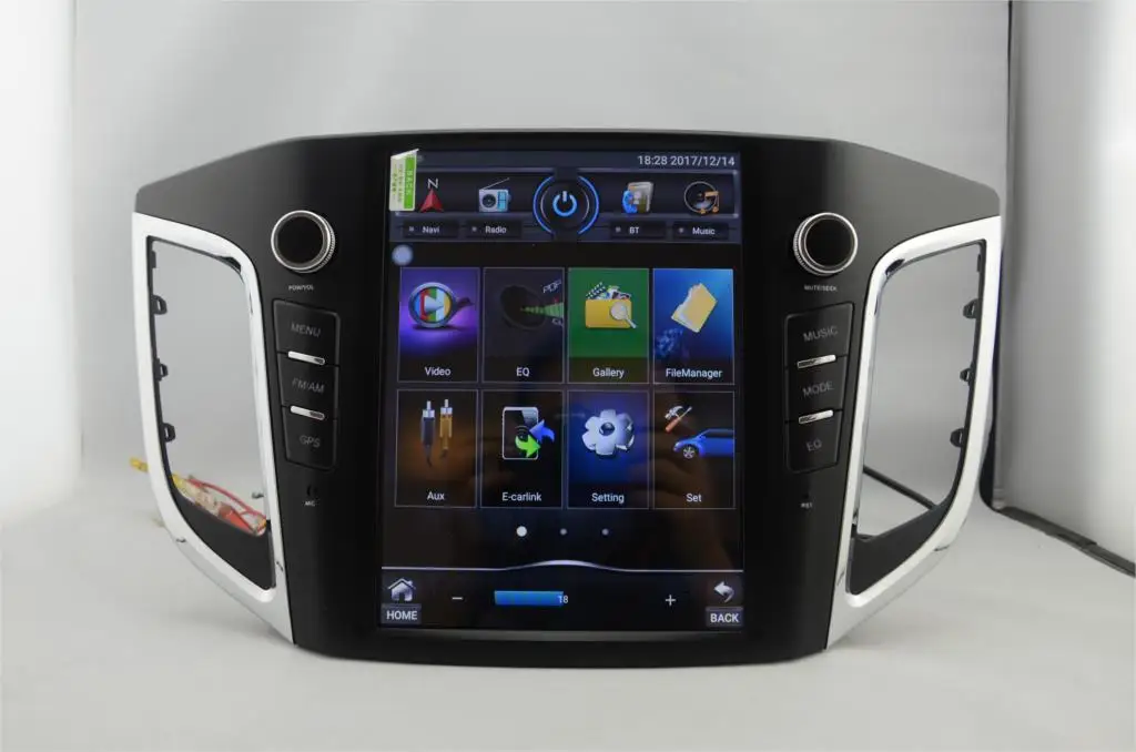 10," tesla стиль вертикальный экран Восьмиядерный Android 8,1 Автомобильный gps Радио Видео навигация для hyundai ix25 Creta Cantus - Цвет: 2G-32G wifi