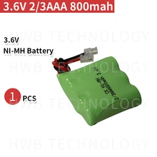 1 шт./лот Новинка ni-mh 2/3AAA 3,6 V 800mAh 2/3 AAA Ni-MH аккумуляторная батарея с вилкой для беспроводного телефона