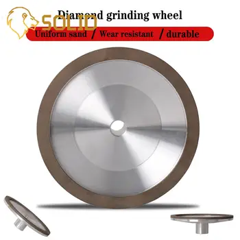 

200mm Diamond Grinding Wheel with Shank 19mm Resin Bond Grinder for Tungsten Steel Milling Cutter Sharpener 1Pc