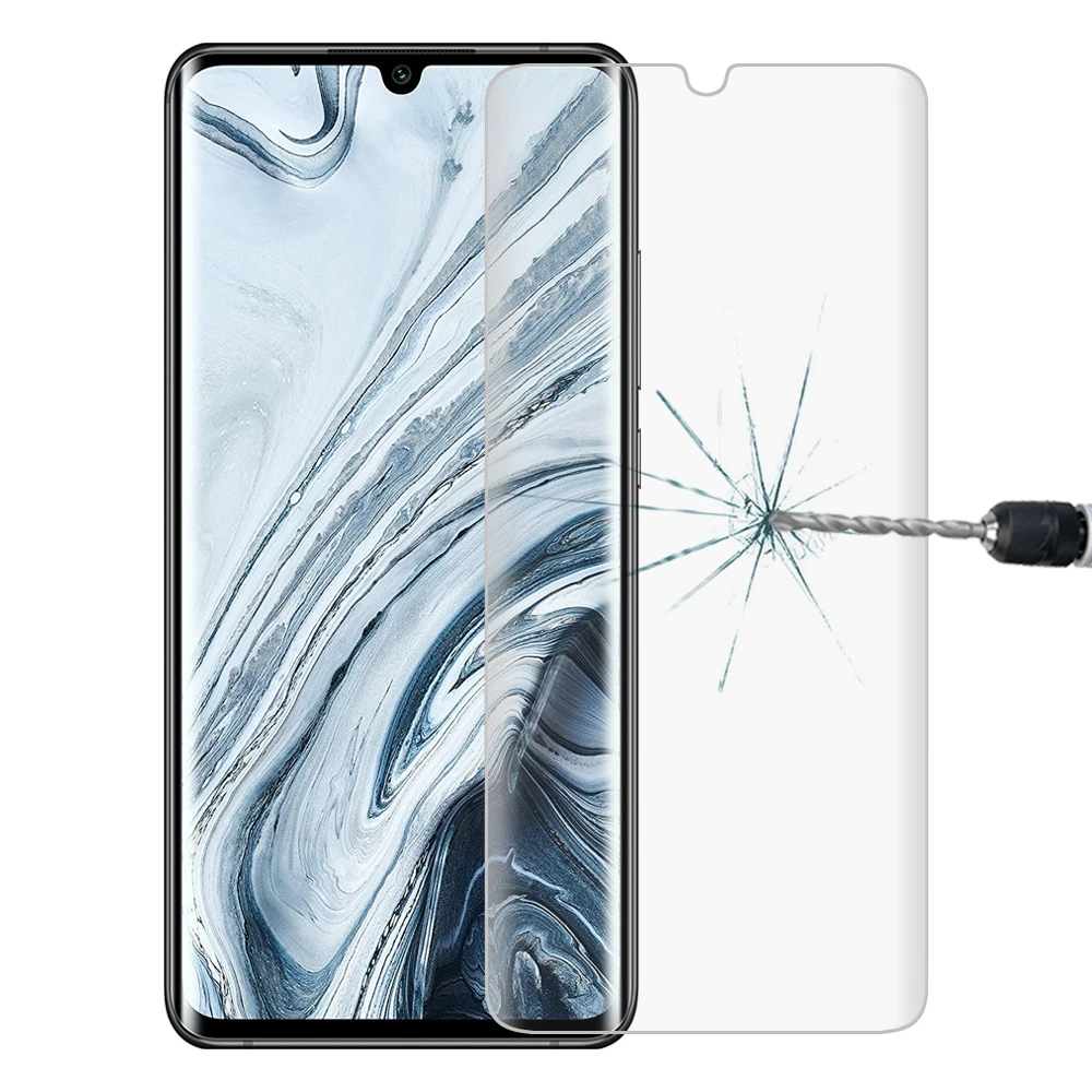 Пленка из закаленного стекла с изогнутыми краями для Xiaomi Mi Note 10 9H HD 3D|Защита