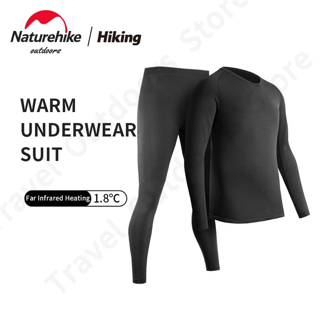Naturehike-Conjunto de ropa interior deportiva para hombre y mujer, medias  térmicas de fibra de carbón, antibacterianas, secado rápido, WR-06/07 -  AliExpress