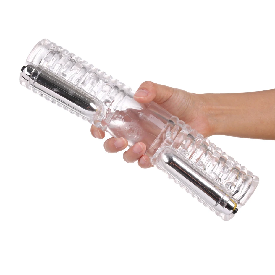 YEAIN Adult Sex Toy For Men Penis Massager With 2 Caps Male Masturbator Gay Couple Vibrator For Man Sex Product Double Stroker