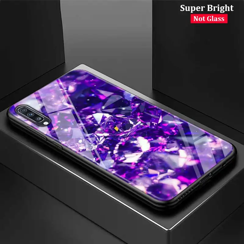 Армейский Камуфляж для samsung Galaxy A80 A70 A60 A50 A40 A20E A2Core A10 Супер Яркий глянцевый черный чехол для телефона - Цвет: Style 15
