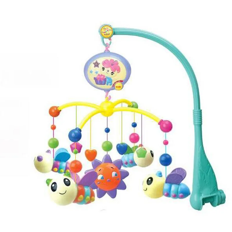 

Bedside Bell Baby Toys 0-1-Year-Old Rattle Small Bee Bed Bell Music Rotating Baby Bed Hanging Bedside Bell 1012