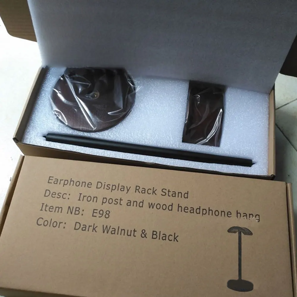 Portable Headphone Holder Wooden Useful Support Stand Headset Display Rack Universal Headphones Device Accessories