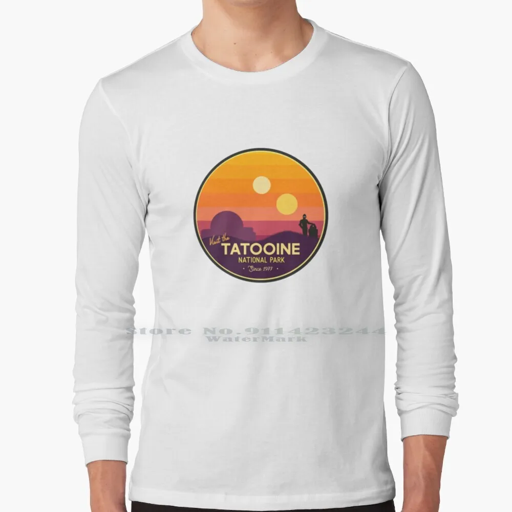 Visita La Maglietta Tatoooine 100% Puro Cotone Tatooline Di Mare National Park Luke Skywalker Princess Leia Han Solo R2D2 C3Po Boba Fett