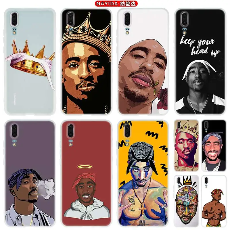 Чехол для телефона Huawei P40 P10 P20 P30 Lite Plus Pro P8 P9 P Smart Z 2019 чехол Star 2Pac Тупак Шакур супер