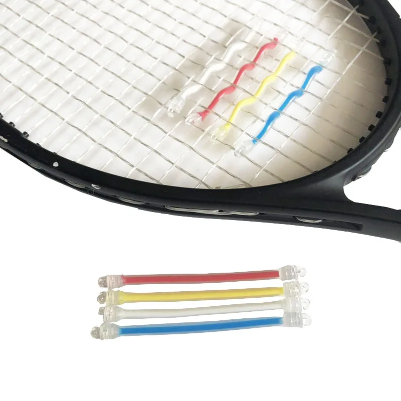 Long Shape Hook Silicone Tennis Racket Vibration Dampener Shock Absorber 10pcs tennis accessories tennis racket shock absorber