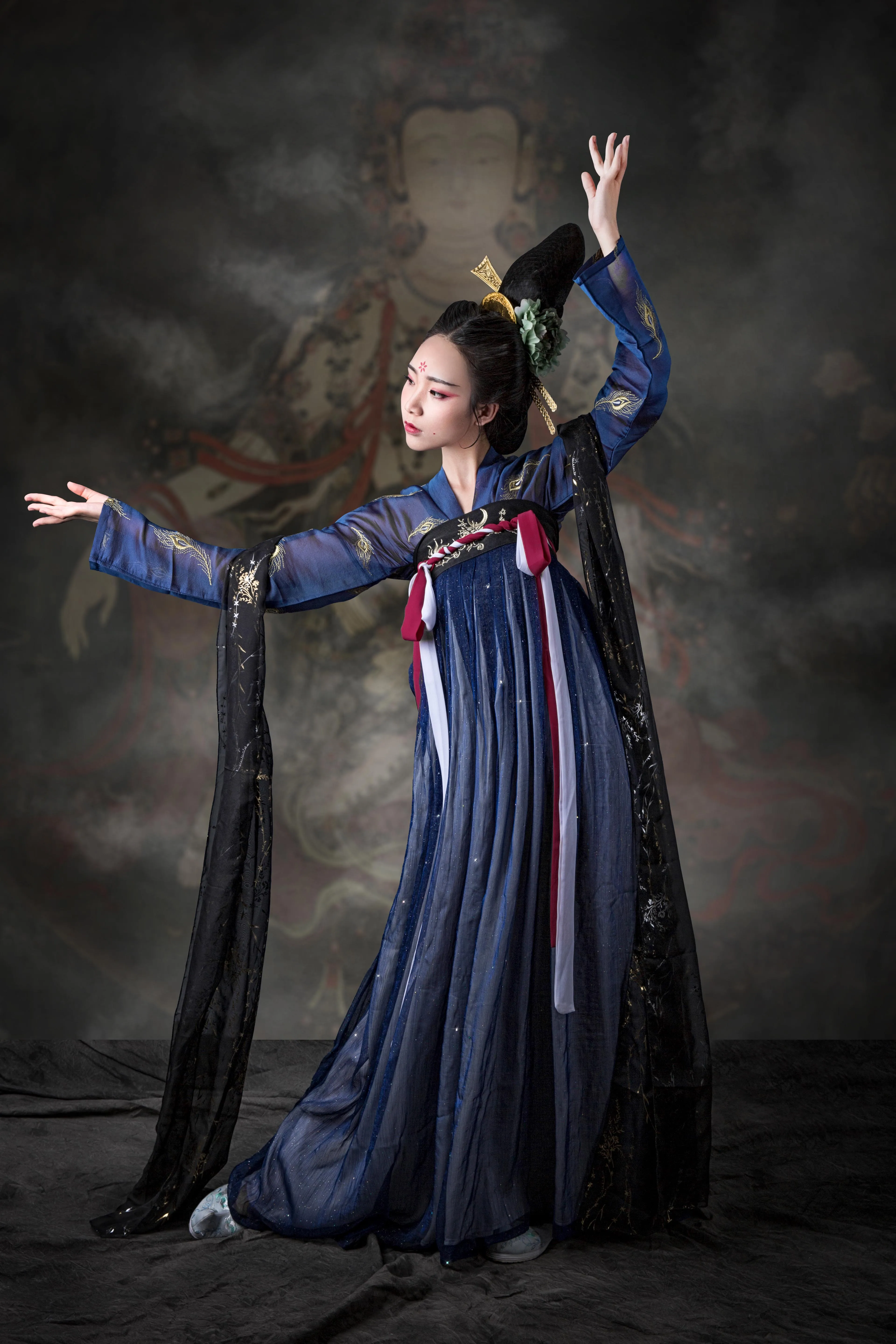 Originele Hanfu Hanfu Vrouwelijke Bianhua Qiqi Borst Rok Rode Hanfu Lente en Herfst Modellen Originele Hanfu Hanfu Vrouwelijke Bianhua Qiqi Borst Rok Rode Hanfu Lente en Herfst Modellen