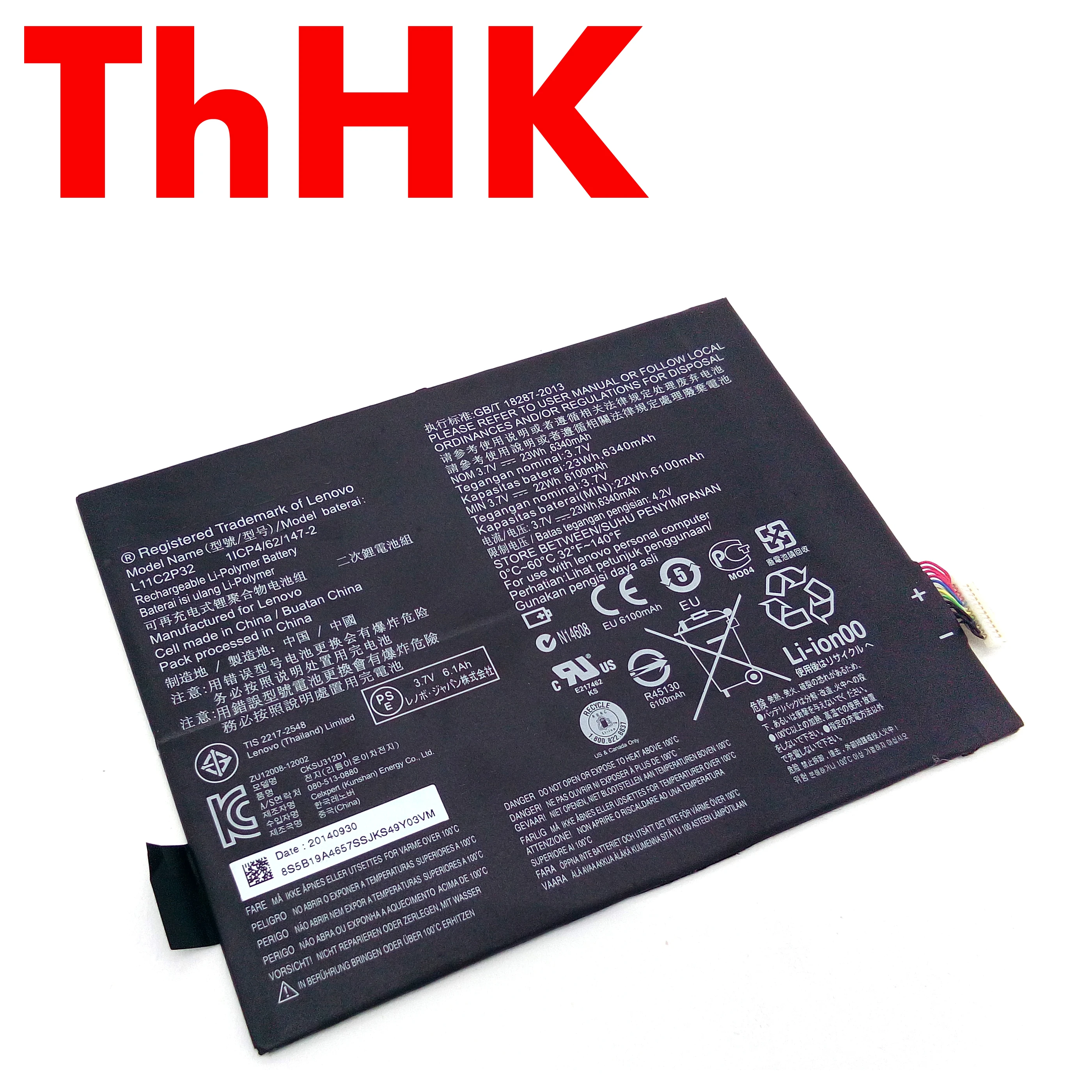 Оригинальные L11C2P32 Аккумулятор для ноутбука Lenovo IdeaTab S6000 S6000-F S6000-H A7600 A7600-HV A7600-F A10-80