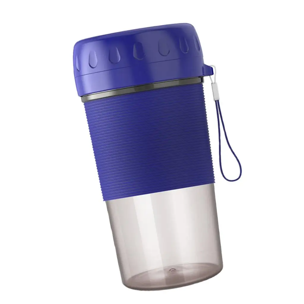 USB Electric Safety Juicer Cup Mini Portable Rechargeable 0.3L Water Bottle Personal Size Smoothies Shakes Ice Blender Mixer