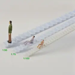 Игрушечный пейзаж миниатюрный песок стол изготовление диорама модель лестницы и модель шагов для Модель поезда людей макет пейзажа AP