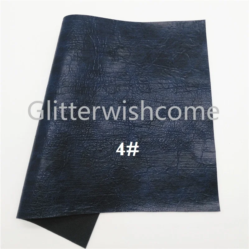 Glitterwishcome 21X29 см A4 размер винил для бантов Винтаж кожа Fabirc искусственная кожа листы для материалы для бантов, GM557A