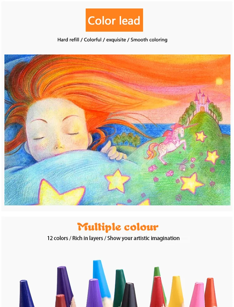 Coloridos e Lápis de Desenho Lápis de Artista Conjunto para Colorir em Livros de Caixa de Presente Lápis Peças Profissional h & b Conjunto-60 3 H & b lápis coloridos e lápis