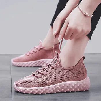 

Women's Running Sneakers Breathable Fly Weave Woman Sports Shoes Casual Running Shoes Female Lightweight Jogging Walking Shoes