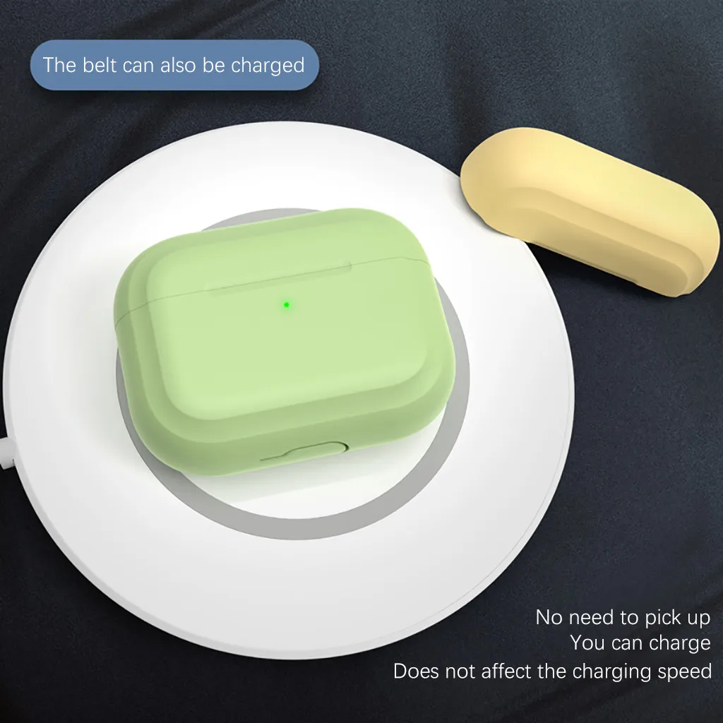 Жидкая Защитная силиконовая крышка чехол для AirPods Pro беспроводной зарядный чехол для наушников Защитные чехлы для наушников