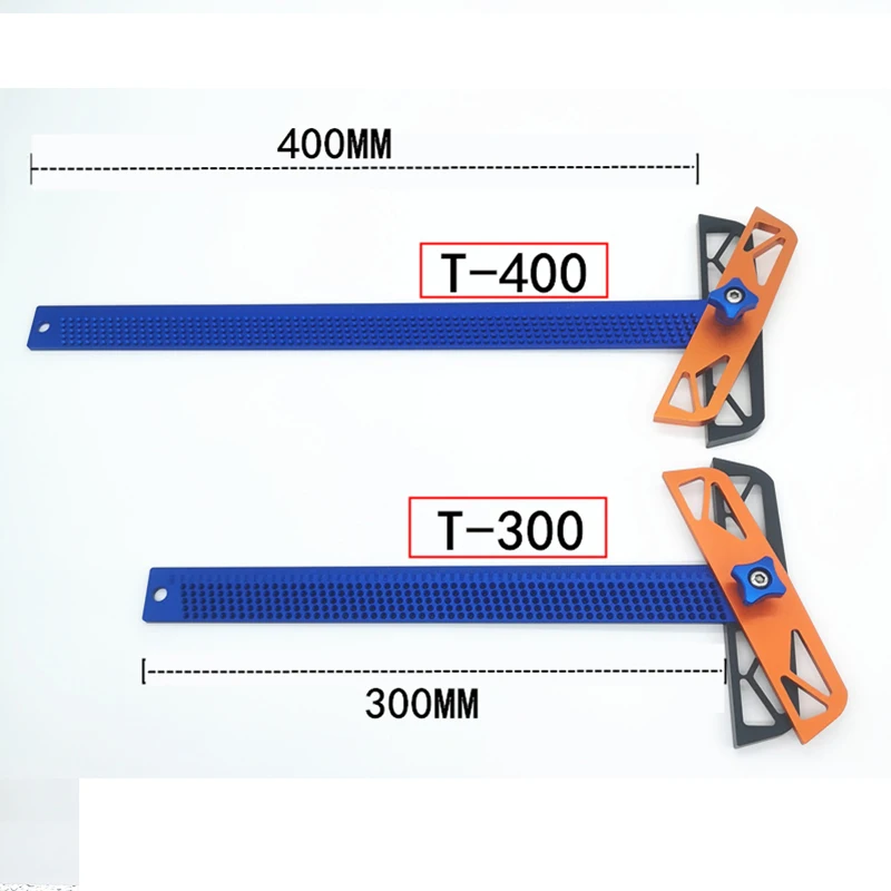 Деревообрабатывающая дырочная линейка Т-образная перекрещенная линейка из алюминиевого сплава поперечный инструмент измерительный инструмент маркировочные инструменты T300/T400